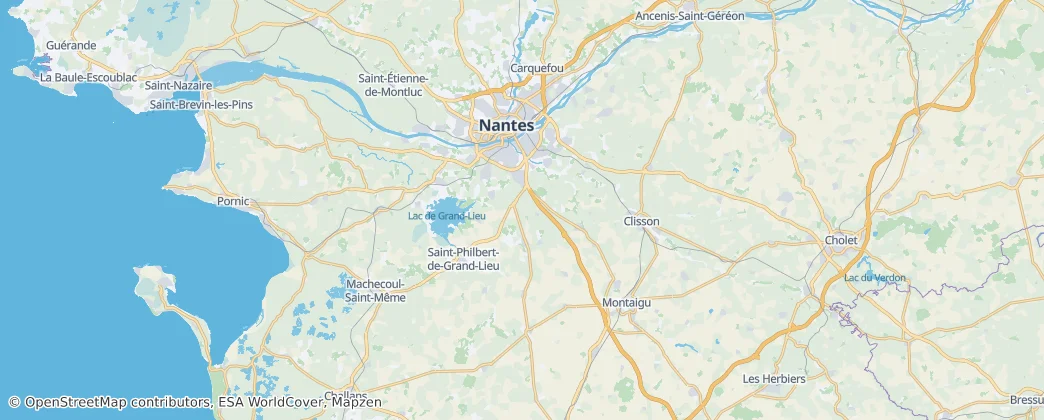 Okręg Nantes — mapa