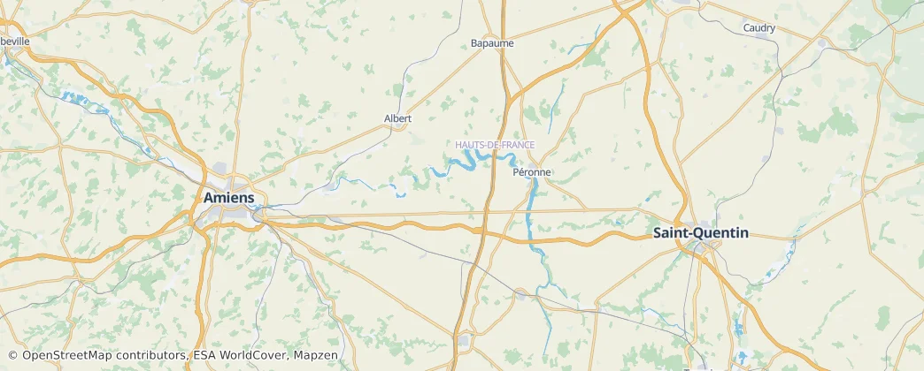 arrondissement of Péronne — 지도