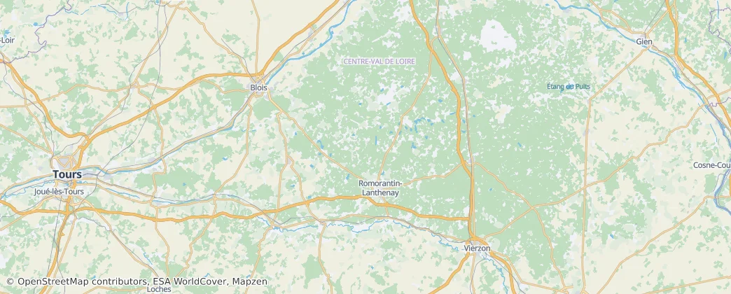 arrondissement of Romorantin-Lanthenay — Térkép