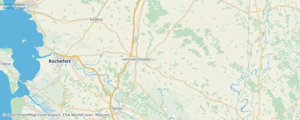 Arrondissement Saint-Jean-d'Angély – Mapa