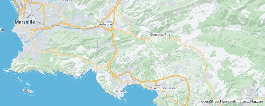 Mapa La Ciotat