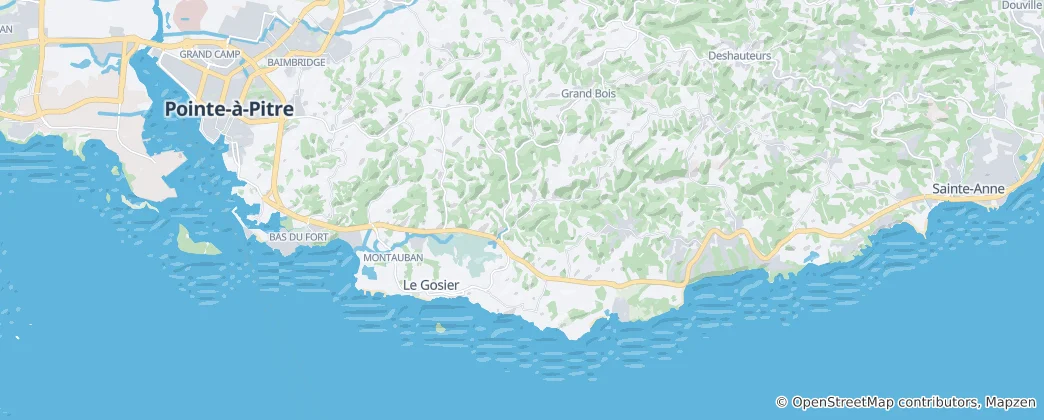 Mapa Le Gosier