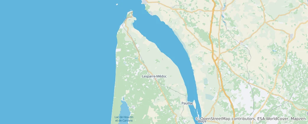 Le Nord-Médoc 지도