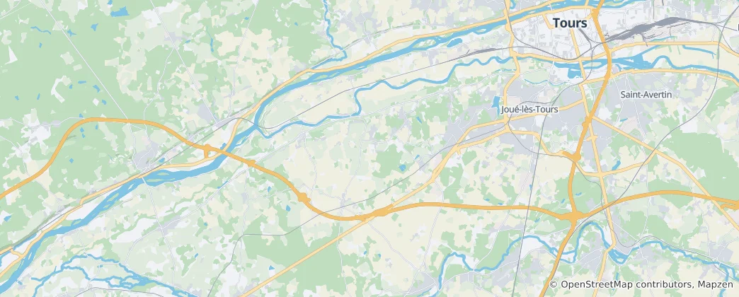 Mapa Ballan-Miré