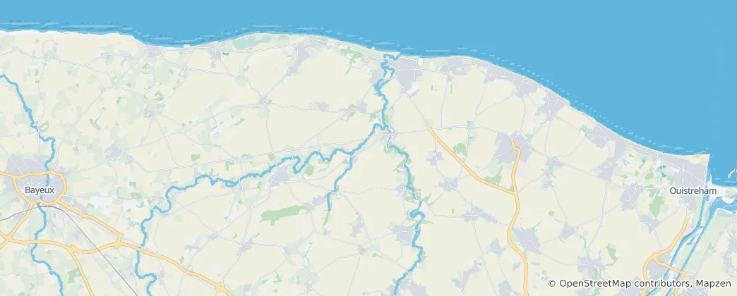 Mapa Courseulles-sur-Mer