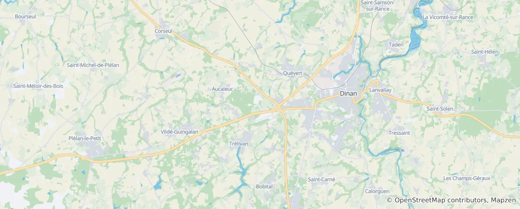 Map of Dinan