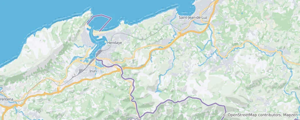 Mappa di cantone di Hendaye