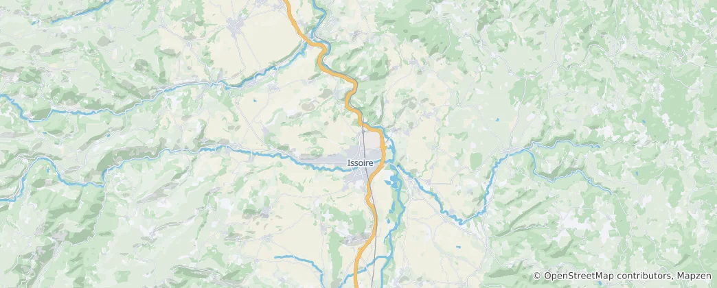 Mapa Issoire