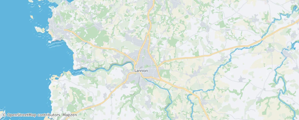 Lannion — Térkép