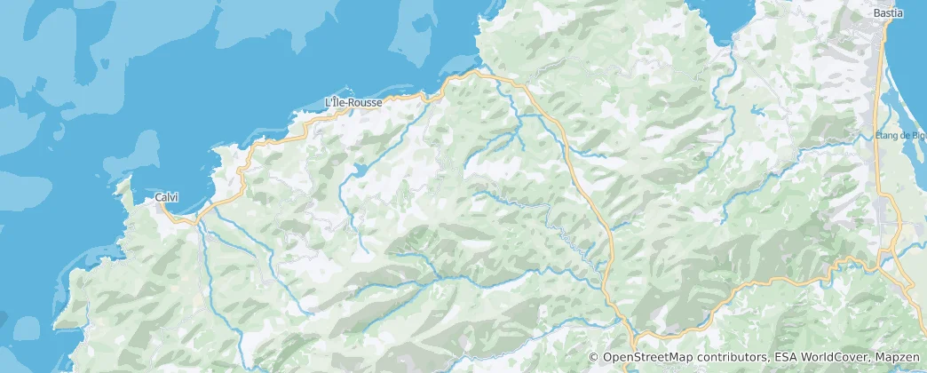 Mapa canton of Belgodère