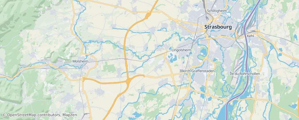 Lingolsheim — Kaart