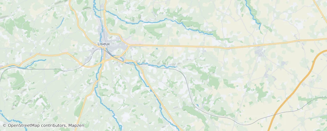 Mapa Lisieux