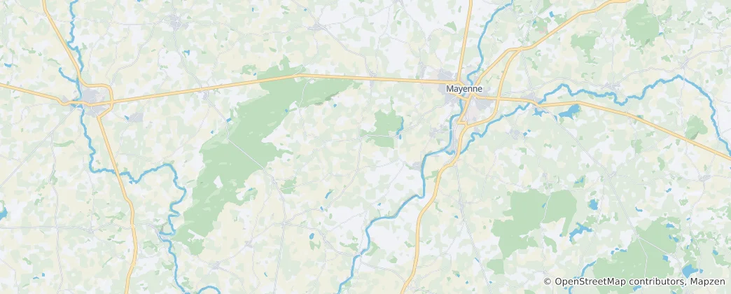 Map of Mayenne