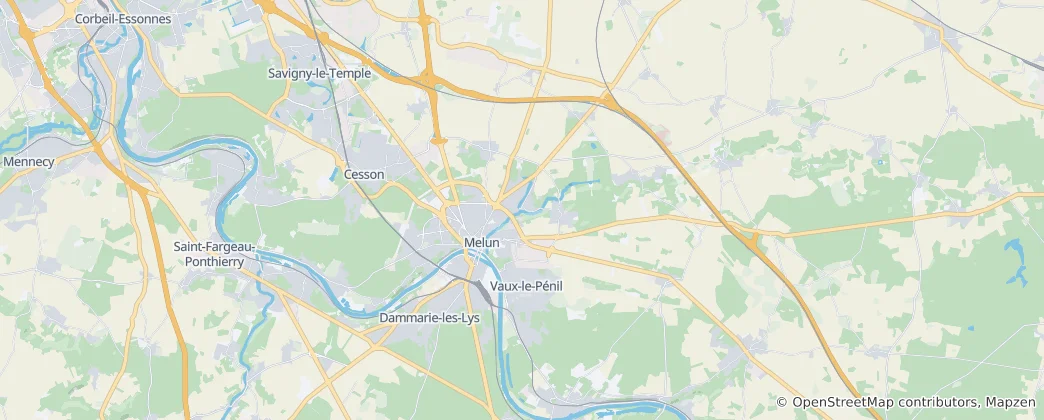 Mapa de Melun