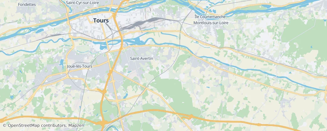 Map of Montlouis-sur-Loire