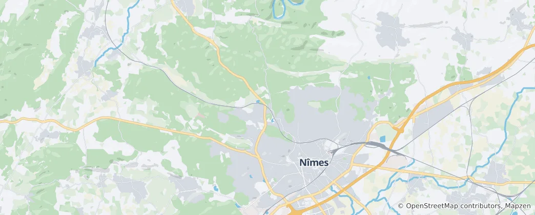 Mapa Nîmes-1