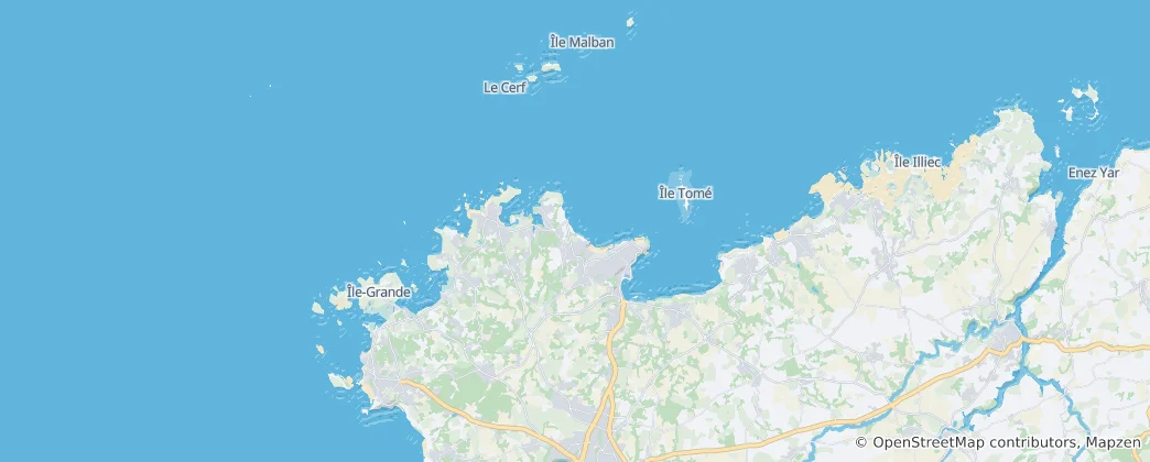 Karte von Perros-Guirec