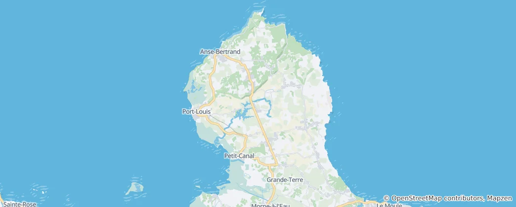Mappa di Petit-Canal