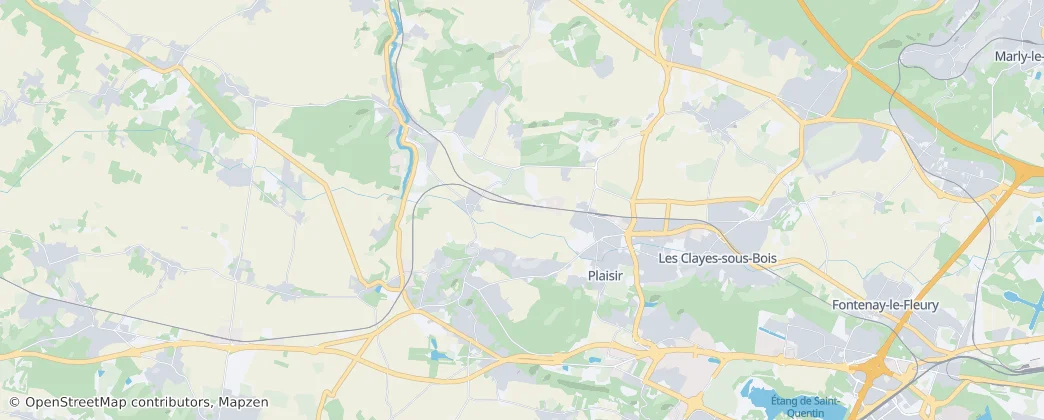 Plaisir — mapa
