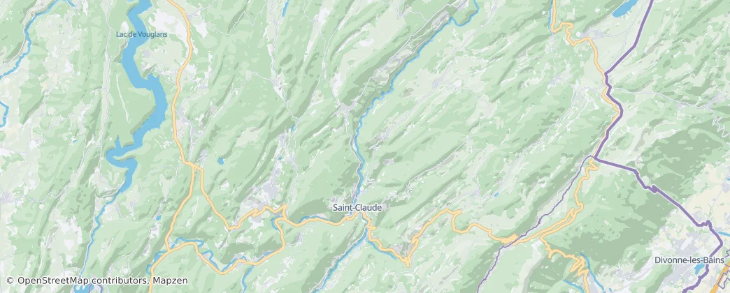 Saint-Claude — 地图
