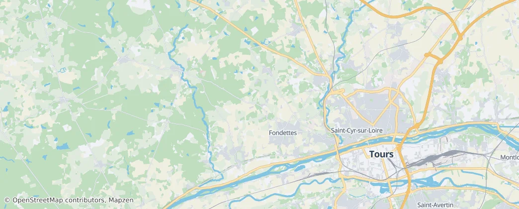 Saint-Cyr-sur-Loire — mapa