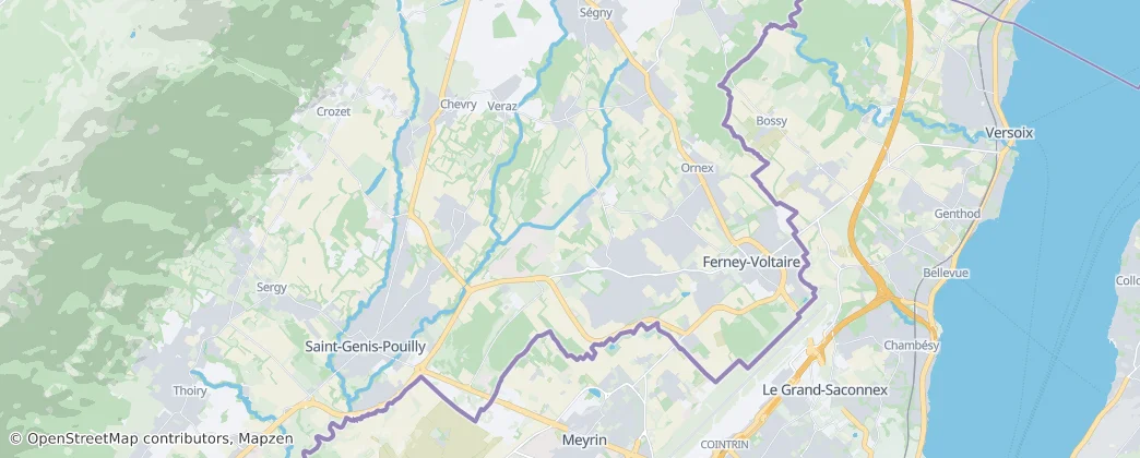 Saint-Genis-Pouilly — Map