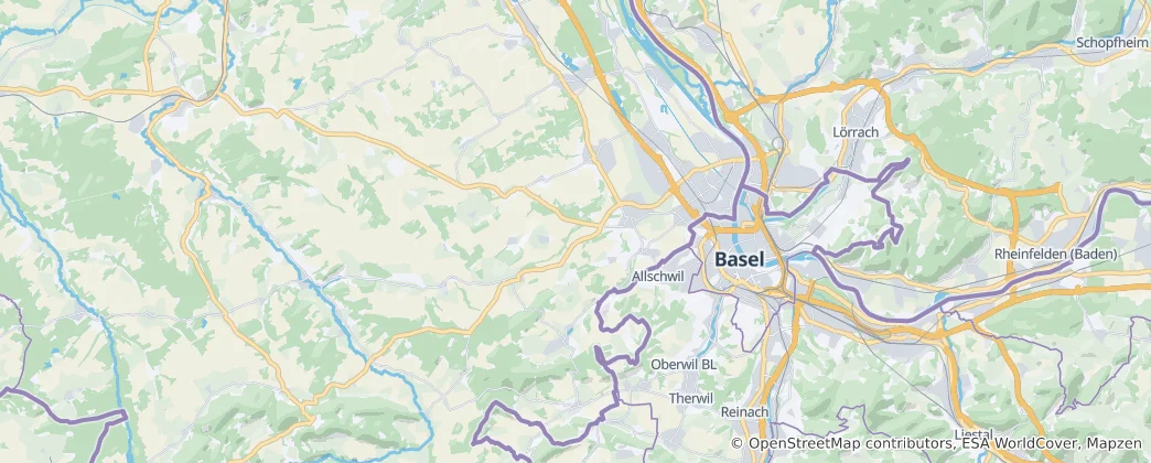 Mapa Saint-Louis