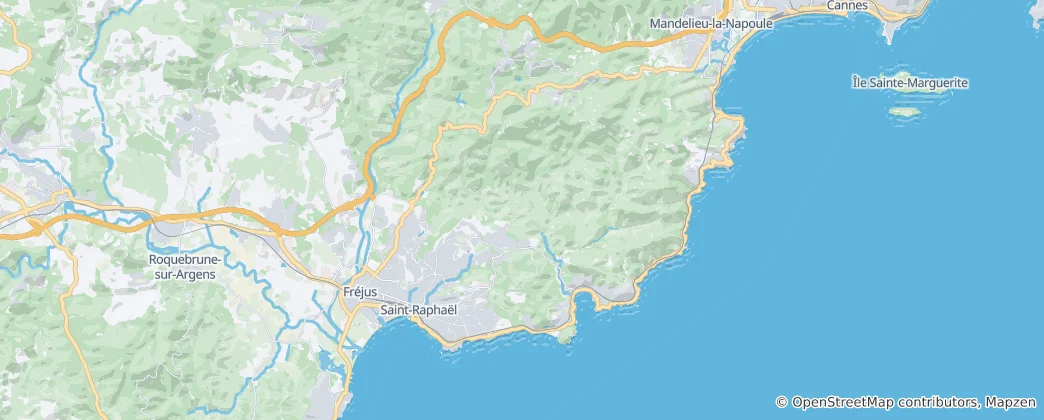 Mapa Saint-Raphaël