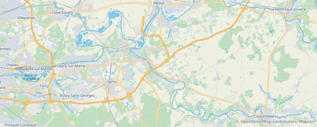 Mapa Crécy-la-Chapelle