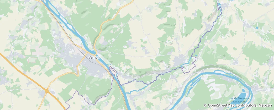 Mapa Vernon