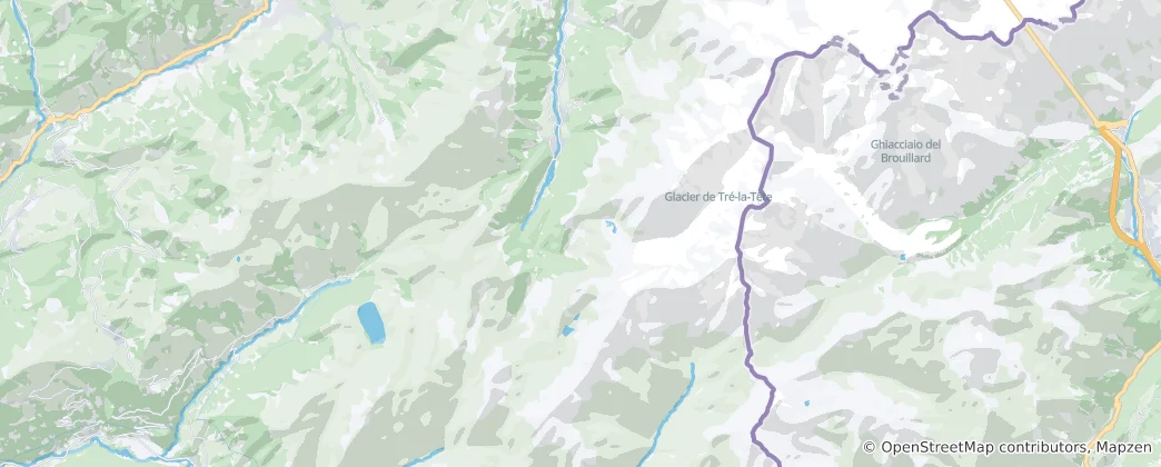 Karte von Les Contamines-Montjoie