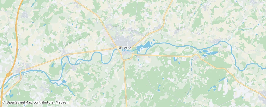 La Flèche — Mapa