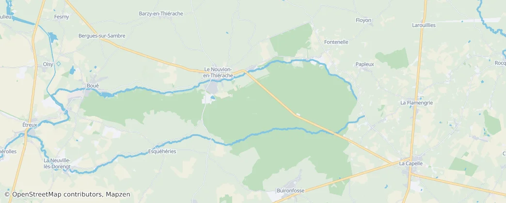 Mappa di Le Nouvion-en-Thiérache