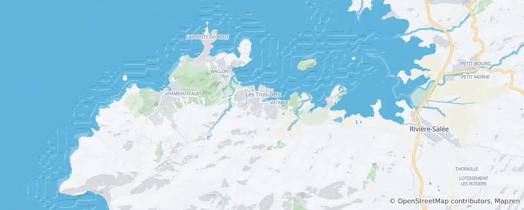 Mapa de Les Trois-Îlets