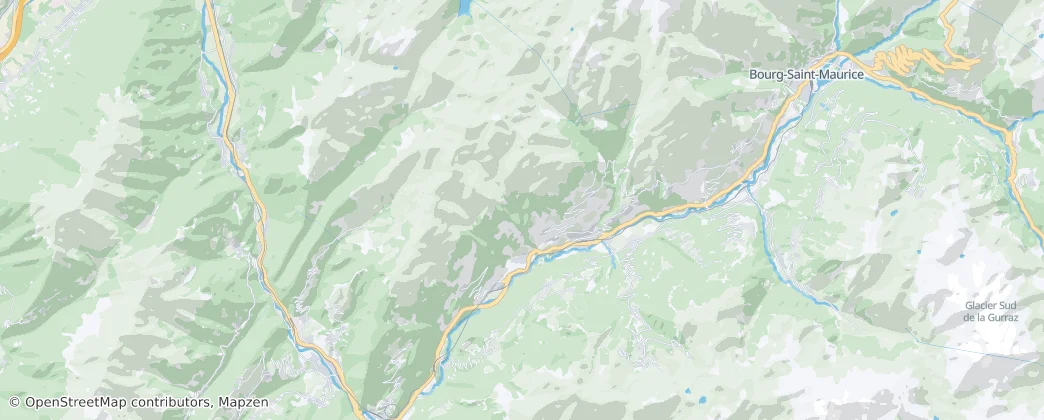 Aime-la-Plagne — Karte