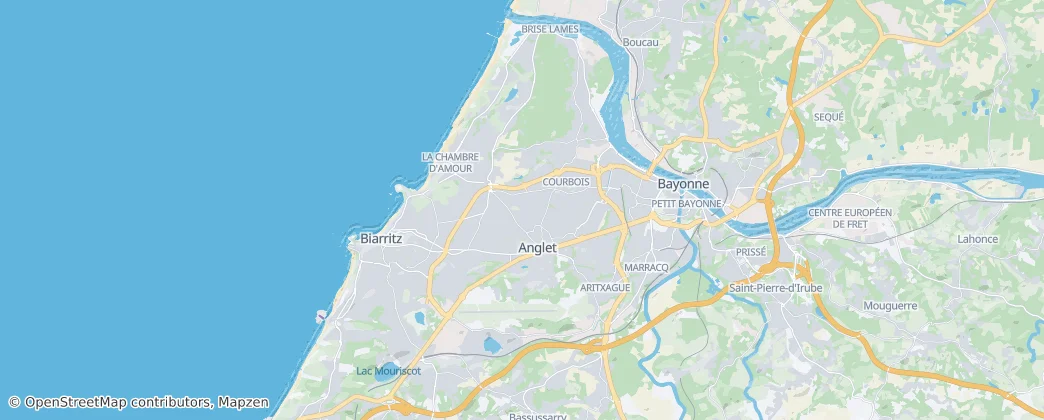 Anglet — Map