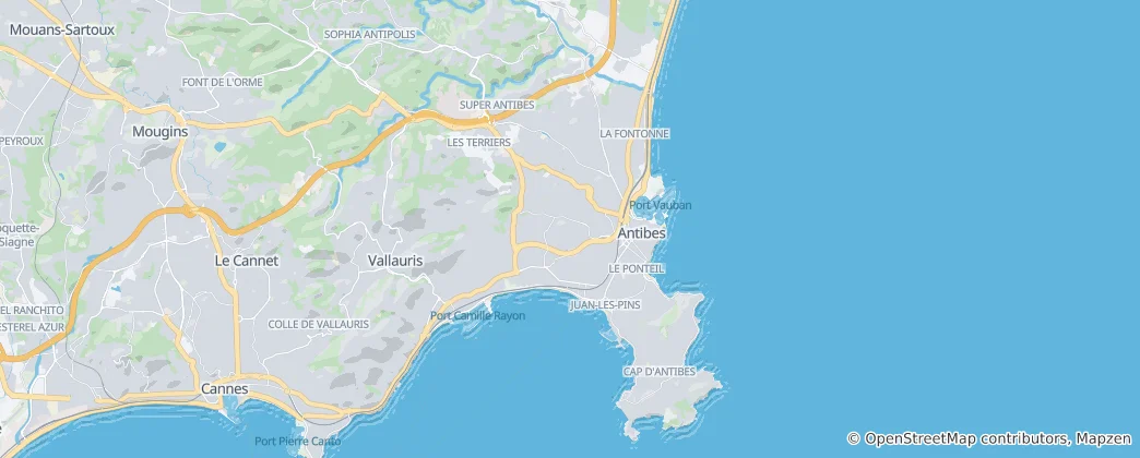 Mapa de Antibes