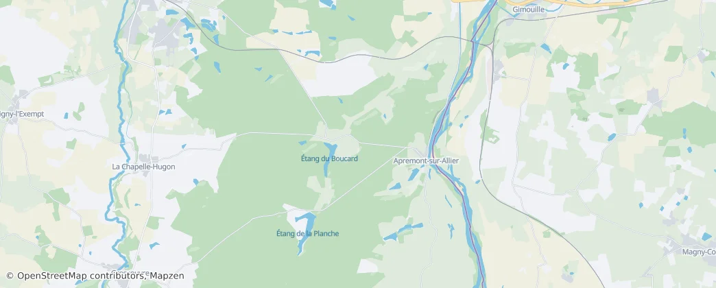 Apremont-sur-Allier – Mapa