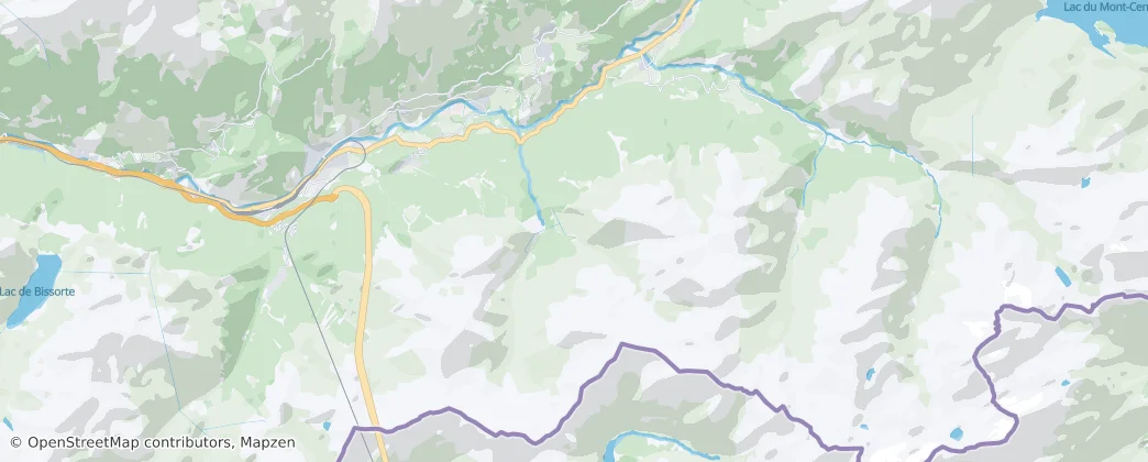 Avrieux – Mapa
