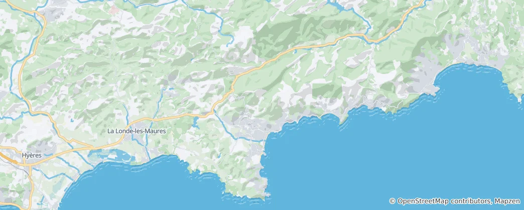 Map of Bormes-les-Mimosas
