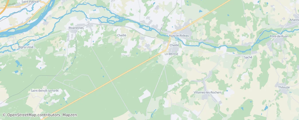 Map of Cheillé