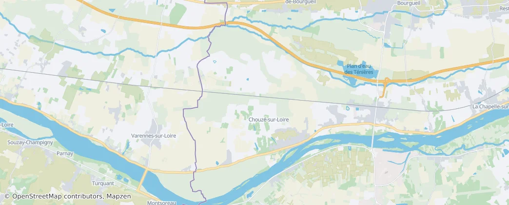 Chouzé-sur-Loire — Mapa