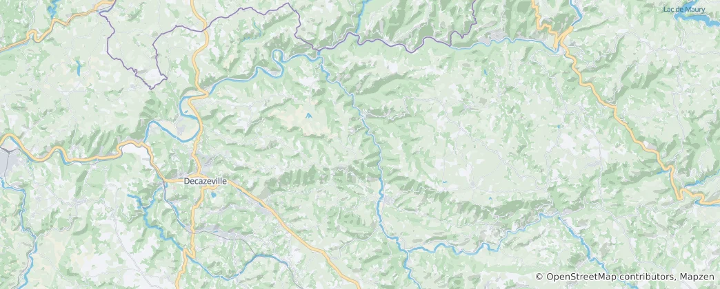 Mapa Conques-en-Rouergue