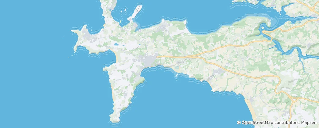 Map of Crozon