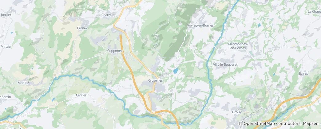 Mappa di Cruseilles