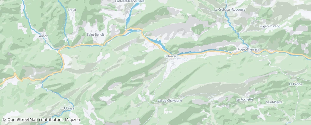 Entrevaux — Carte