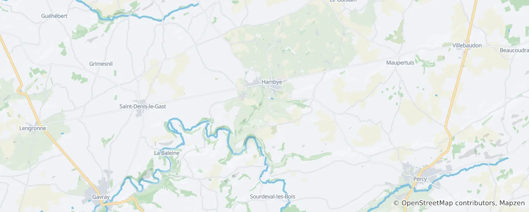 Carte de Hambye
