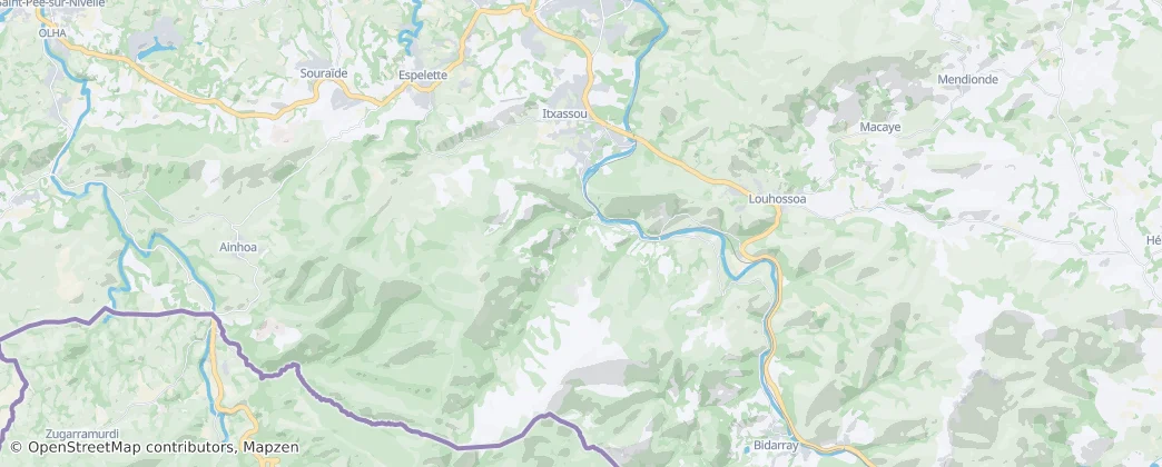 Karte von Itxassou