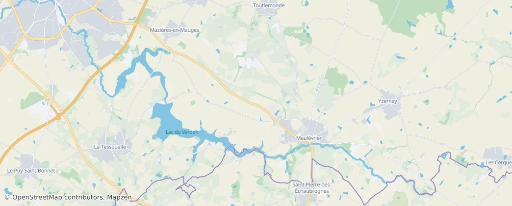 Maulévrier — mapa