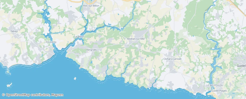 Moëlan-sur-Mer — Karte